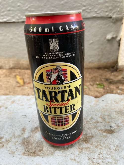 Late 1990s TARTAN Special Bitter Can - Scotland