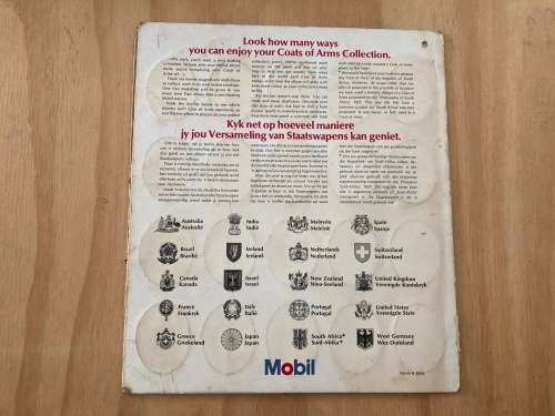 MOBIL Petrol Coat of Arms Promotion 1970s complete set