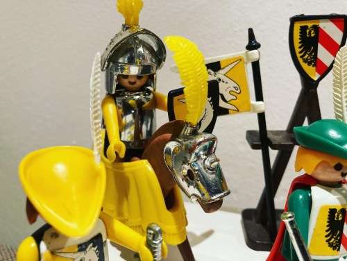 Vintage 1980s Playmobil Clicky No 3265 Medieval Knights Jousting Tournament set