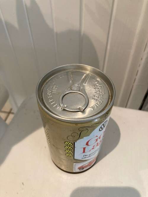 Rare 1970s South Africa VW GOLF 1 Promotional Volkswagen launch steel Soda or Beer Can