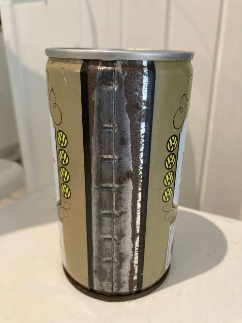 Rare 1970s South Africa VW GOLF 1 Promotional Volkswagen launch steel Soda or Beer Can