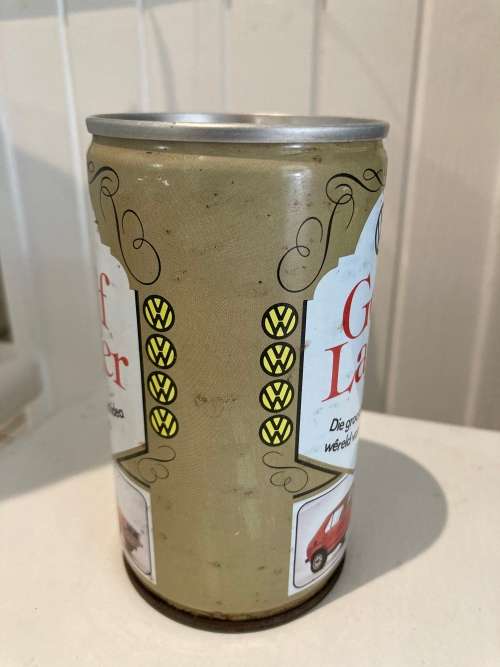 Rare 1970s South Africa VW GOLF 1 Promotional Volkswagen launch steel Soda or Beer Can