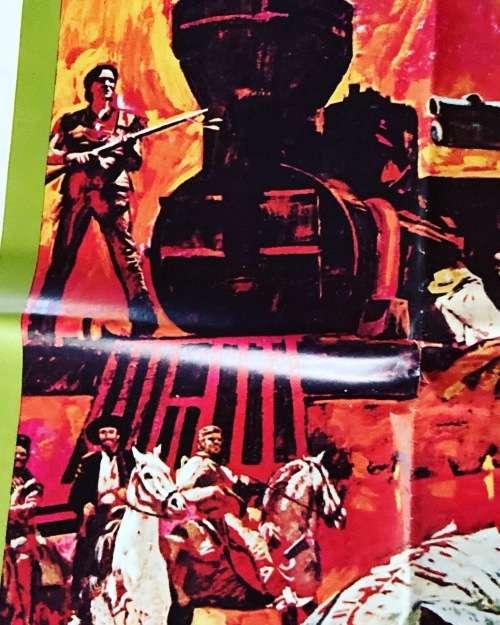 NAVAJO JOE Burt Reynolds 100% Original movie 1966 THREE SHEET Movie Poster - USA print