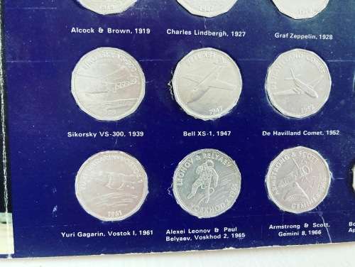 1970s Shell Oil MAN IN FLIGHT NASA Set South Africa Petrol Station Collectors album