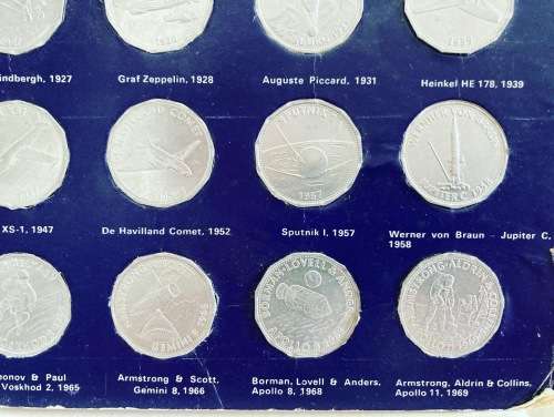 1970s Shell Oil MAN IN FLIGHT NASA Set South Africa Petrol Station Collectors album