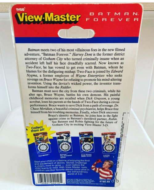 BATMAN FOREVER 1995 Movie Viewmaster Reels - still sealed.