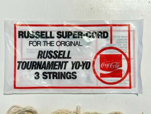 Genuine South African Coca Cola Coke 1985 COKE Russell Yo-Yo Replacement 3 String Packet