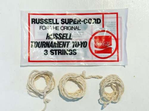 Genuine South African Coca Cola Coke 1985 COKE Russell Yo-Yo Replacement 3 String Packet