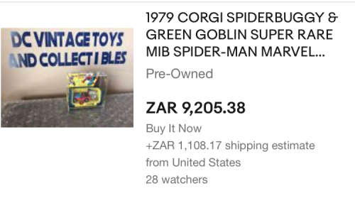 GREEN GOBLIN figure from rare CORGI no 261 Spider-Man JEEP boxset