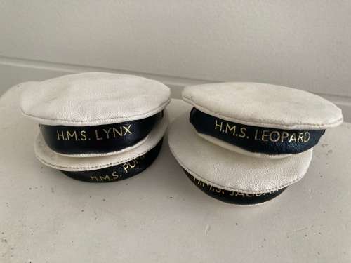 1960s British Royal Navy FrIgates HMS LYNX PUMA JAGUAR LEOPARD mini wallet Sailor Hat memorabilia