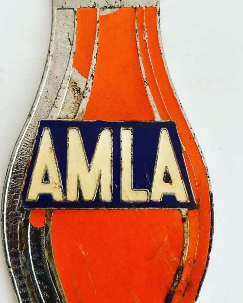 Vintage metal Cape Town South Africa 1970s AMLA Soda cool drinks branded advertising Bottle Opener