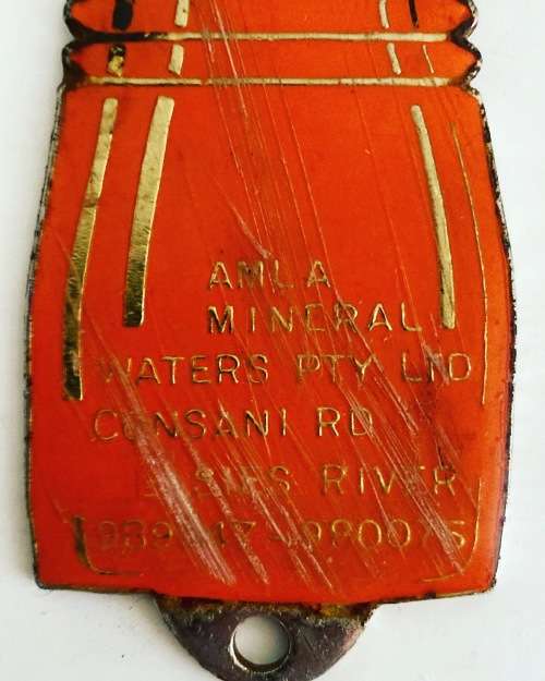 Vintage metal Cape Town South Africa 1970s AMLA Soda cool drinks branded advertising Bottle Opener