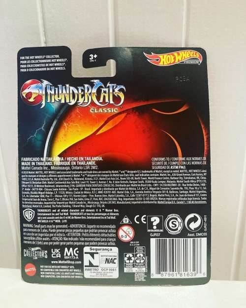 Thundercats Thundertank Hotwheels 1:64 scale Real Riders mint on card