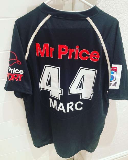 Rugby MR PRICE THE SHARKS MARC no 44 authentic players Shirt