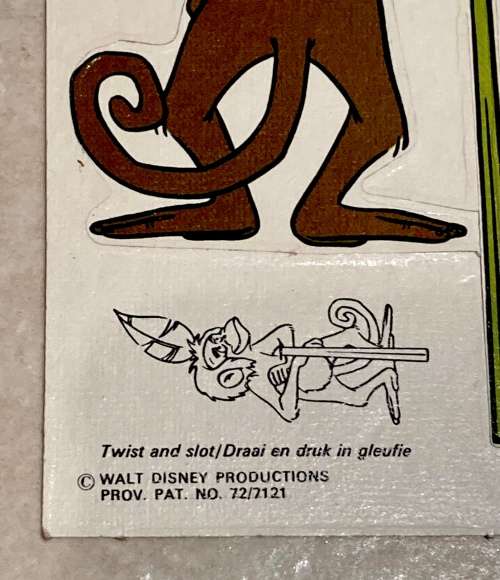 Walt Disney THE JUNGLE BOOK Caltex Petrol Station South African 1972 13 of 20 card set