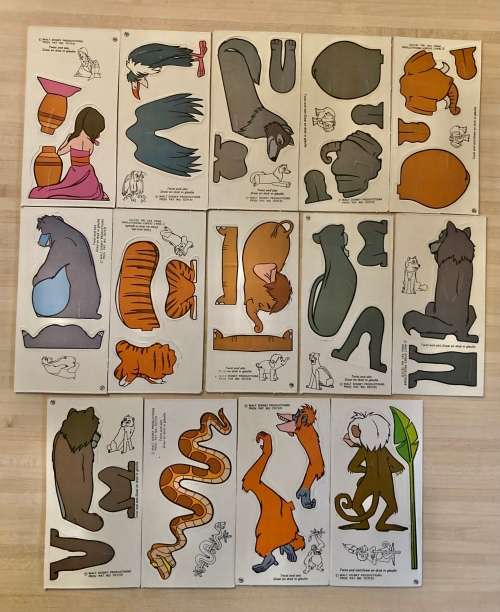 Walt Disney THE JUNGLE BOOK Caltex Petrol Station South African 1972 13 of 20 card set