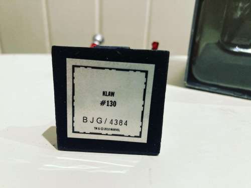 MARVEL comics KLAW Avengers villain mini lead Statue by Eaglemoss - Mint in box