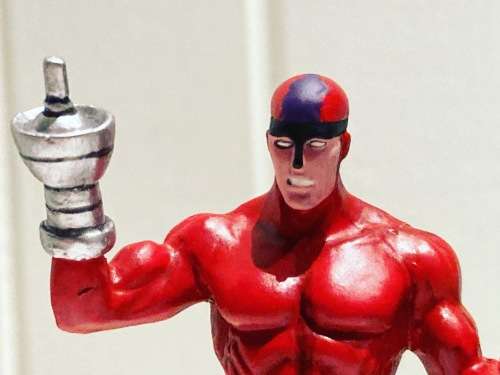 MARVEL comics KLAW Avengers villain mini lead Statue by Eaglemoss - Mint in box