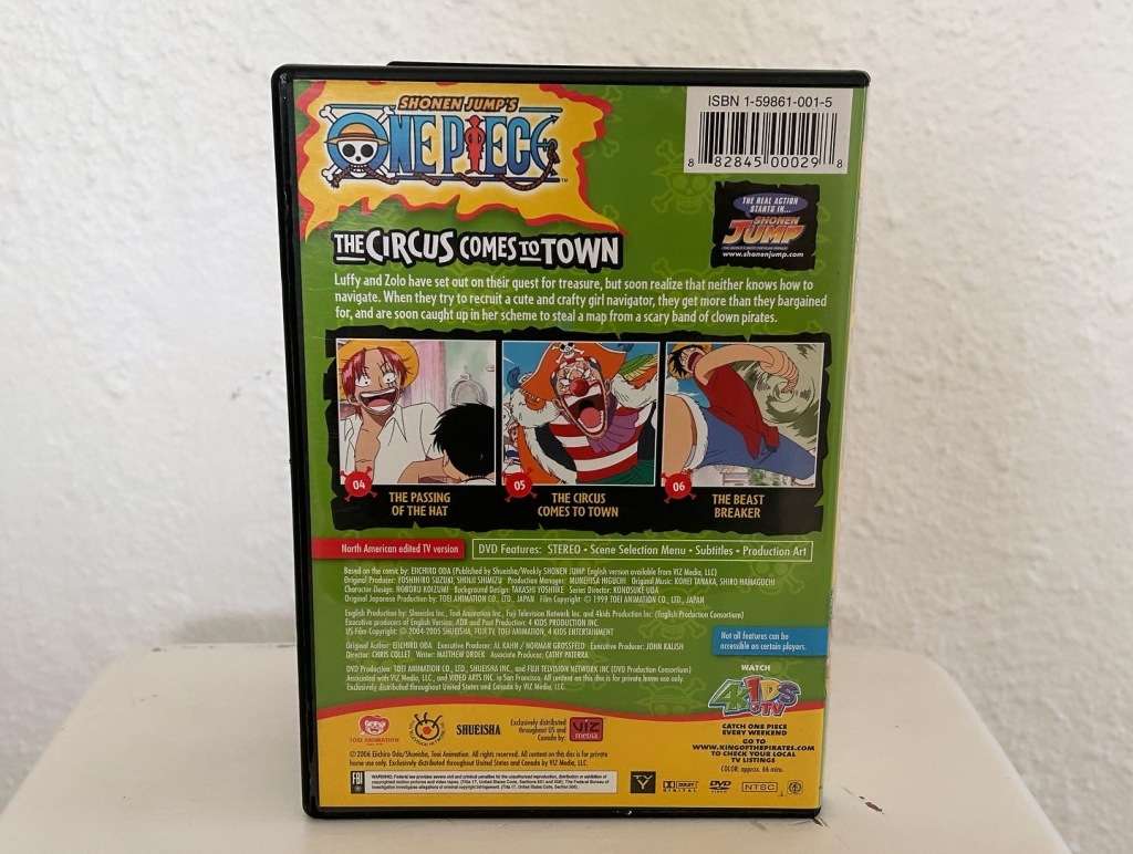 Shonen Jumps ONE PIECE complete Season 1, First Voyage Episodes 1-13