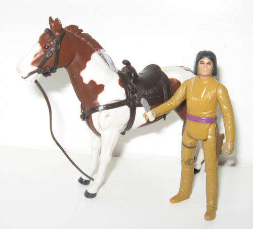 Lone Ranger and Tonto action figure lot - Gabriel toys - 1980 - rare