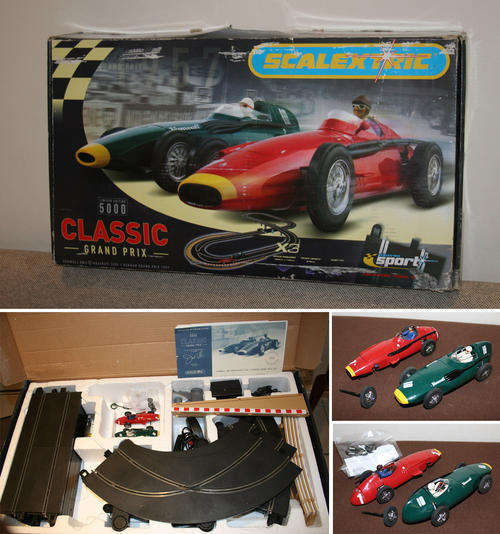 Rare SCALEXTRIC Sport CLASSIC 1957 German Grand Prix Ltd edition of 5000. Maserati 250F & Vanwall