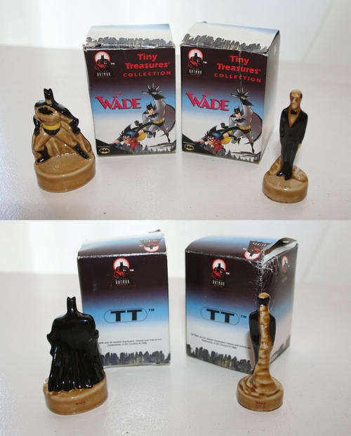 extremely rare WADE Tiny Treasures BATMAN animated & ALFRED - mint in box - 1939 production
