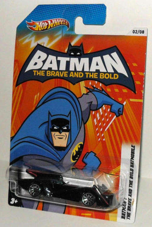 Hotwheels BATMAN The Brave & the Bold cartoon Batmobile - mint on Long card