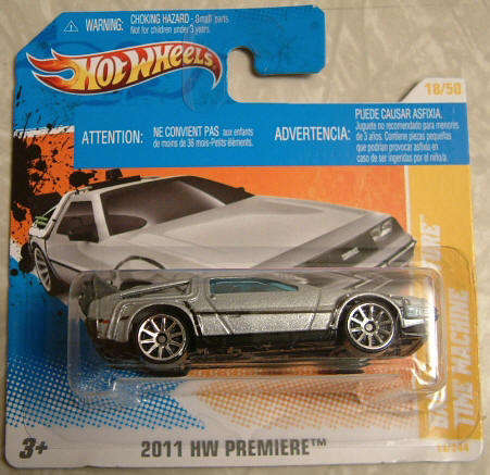 Hotwheels Back to the Future De Lorean - mint on card