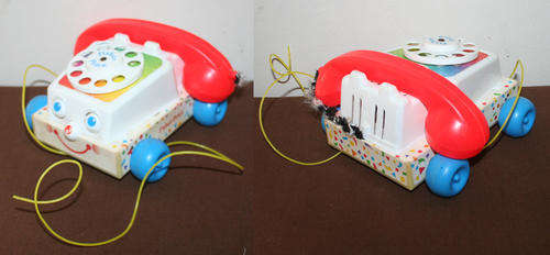 Vintage Fisher Price 1980 PULL ALONG TELEPHONE