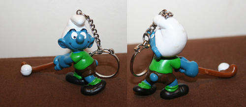 SMURF SMURFS - FIELD HOCKEY by Peyo Schleich