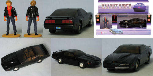 VERY Rare Corgi KNIGHT RIDER 2000 KITT CAR + limited edition Micheal Knight David Hasselhoff figure