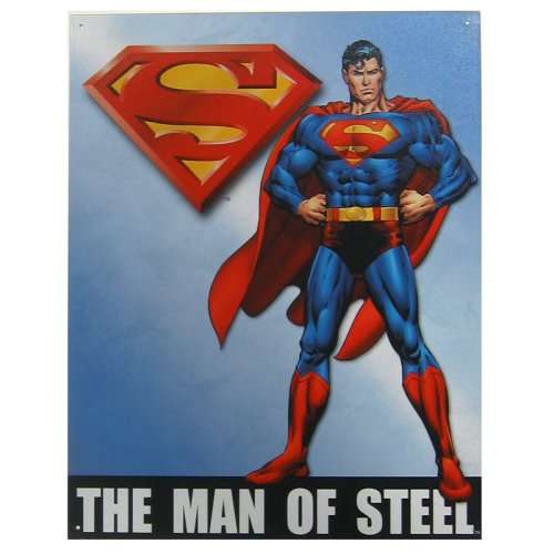 Superman the man of steel vintage styled DC COMICS Metal Sign - very COOL!