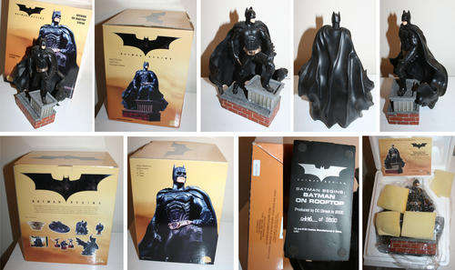 BATMAN BEGINS on Rooftop Statue Maquette mint in box number 306 of 3500 world wide