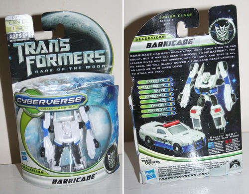 Transformers Dark of the Moon movie BARRICADE - mint on card - HASBRO toys