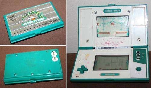 Rare NINTENDO Green House GAME & WATCH Console 1980s
