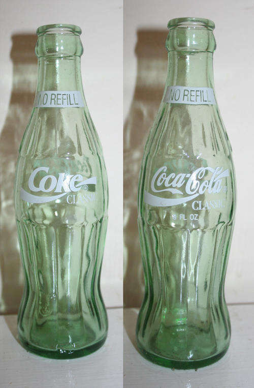 Vintage 1985 to 1990s COCA COLA Classic Coke 200ml bottle from Canada - very retro