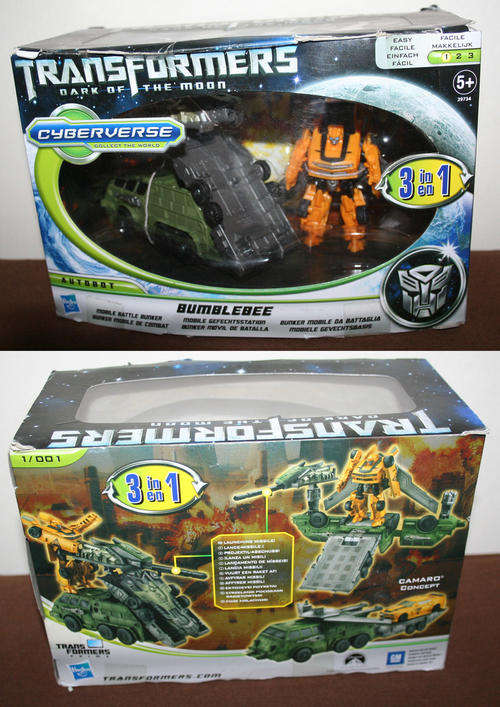Transformers CYBERVERSE Dark of the Moon movie 3 IN 1 BUMBLEBEE boxset - mint in box - HASBRO toys