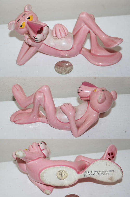 THE PINK PANTHER movie FIGURE ORNAMENT 1982 - 33 YEARS OLD! United Artists