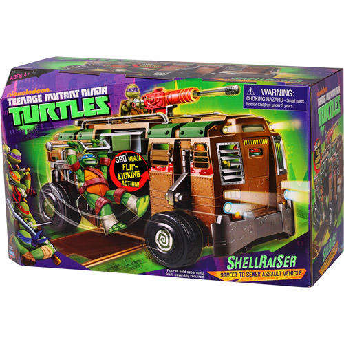 TEENAGE MUTANT NINJA TURTLES Shell Raiser Subway Train Cart Assault Vehicle - Nickeloadeon tv show