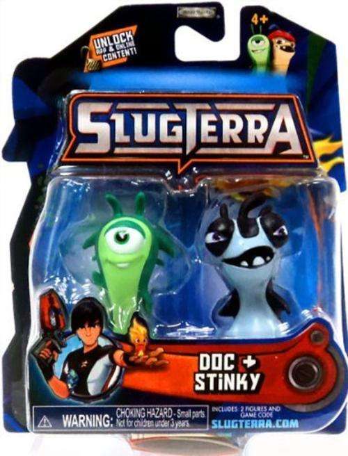 New SLUGTERRA Doc and Stinky - mint on sealed card - JAKKS toys