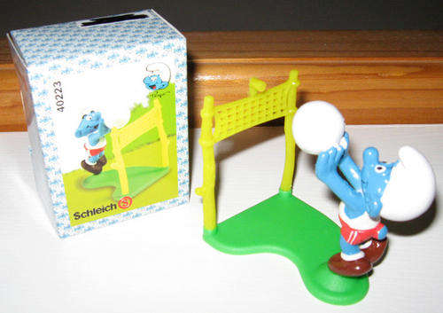 SMURF SMURFS - No 40223 Volley Ball Smurf by Schleich super smurfs series