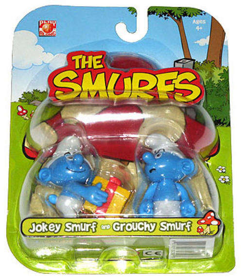 THE SMURFS - Jokey smurf & Grouchy smurf - Jakks Toys 2008