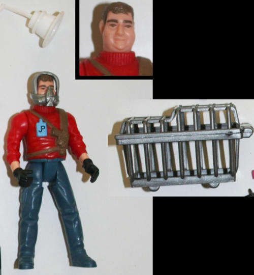 Jurassic Park Ned Leary figure 1990s figure + weapons lot