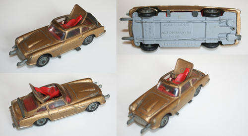 CORGI no 261 007 1966 James Bond gold Aston Martin Db5 1st edition