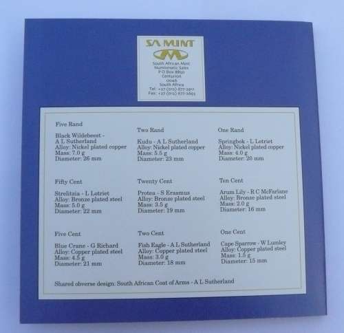 ## 1998 SA Uncirculated Mint Pack ##