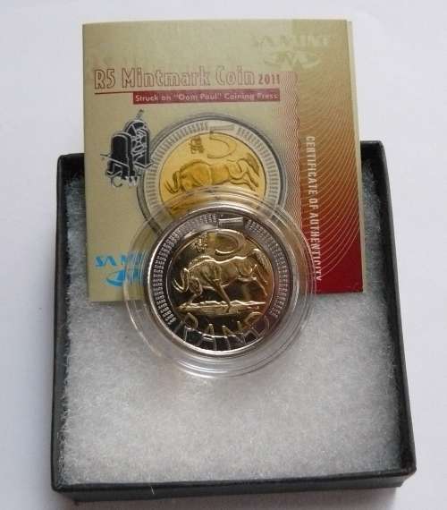 ## 2011 R5 Uncirculated Oom Paul with Mint Mark - with COA ##