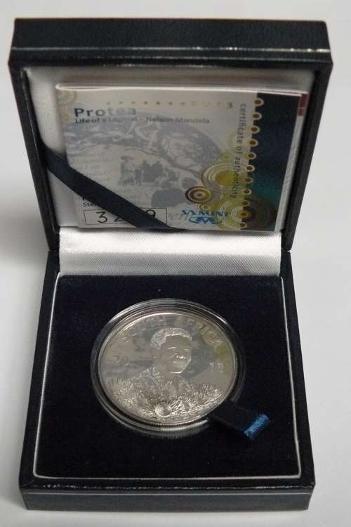 ** 2013 R1 Proof  Sterling Silver LIFE OF LEGEND - Nelson Mandela **