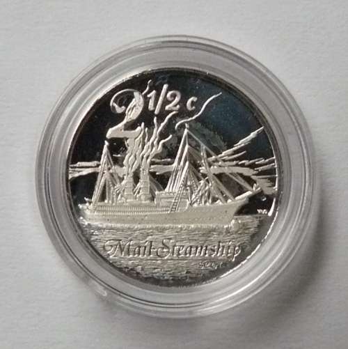 ## 2010 Proof Flypress Tickey (2 1/2c) - Maritime History - Mail Steamship ##