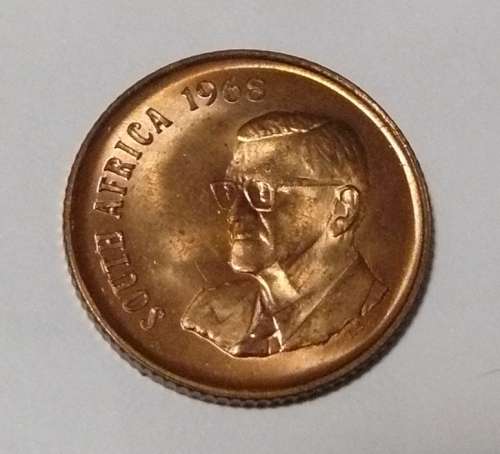 ** 5 X 1968 ENGLISH 2c ** - BUST of Pres. C R SWART -  Beautiful  coins - BID per Coin