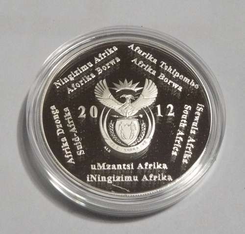 2012 Silver Proof R 2 - Trains of SA - Gautrain - with certificate